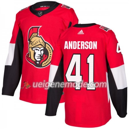 Herren Eishockey Ottawa Senators Trikot Craig Anderson 41 Adidas 2017-2018 Rot Authentic